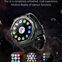 New Outdoor Sports Smart Watch Men For Xiaomi 5 ATM Waterproof GPS Motion Track Heart Rate HD Bluetooth Call UV Light SmartWatch