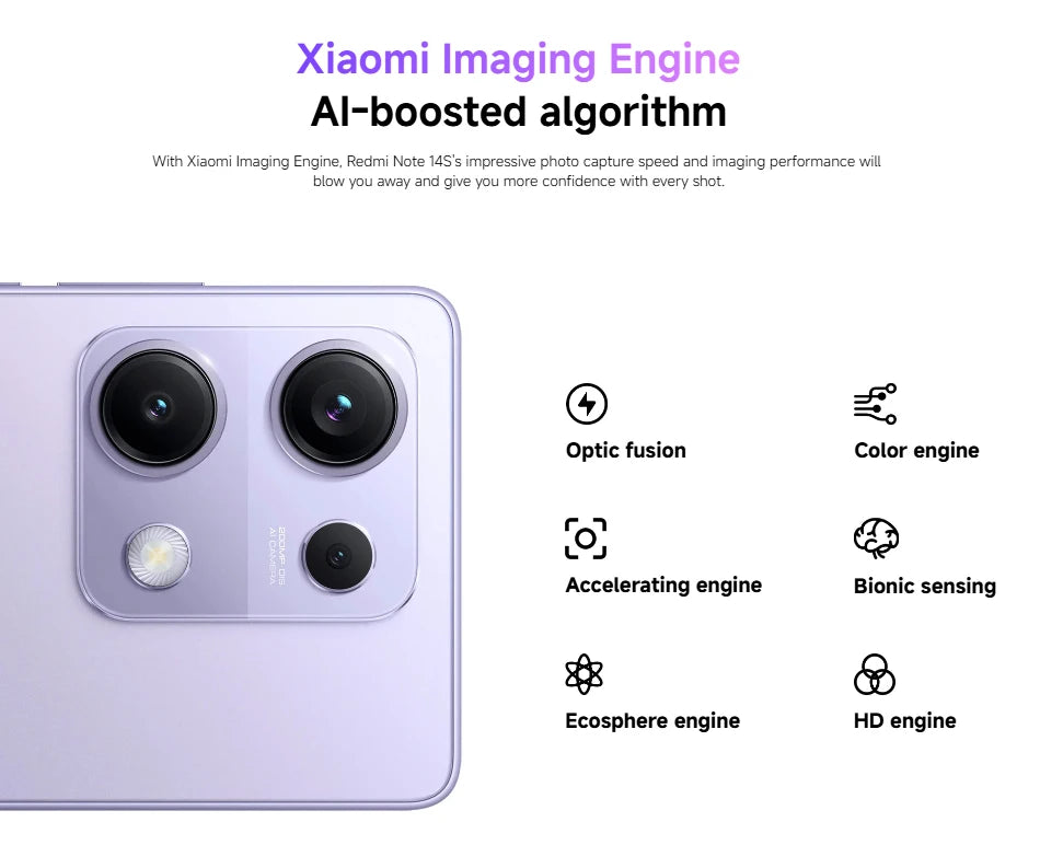 Global Version Redmi note 14S MediaTek Helio G99-Ultra 200MP+8MP+2MP triple camera 6.67" AMOLED display 67W HyperCharge