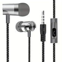 3.5mm Wired In-Ear Headphones with Ergonomic Design, HiFi Stereo Sound & Volume Control