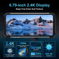 Unihertz 8849 tank 2 Pro rugged phone Android 14 24GB 512GB with 23800mAh battery superior projection 6.79 "FHD waterproof phone