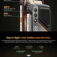 Blackview OSCAL PILOT 1 Rugged Phone, 6GB+ 256GB ,Helio G81 Smartphone Android14, 6.67'' Display Mobile Phone, 15000mAh, NFC