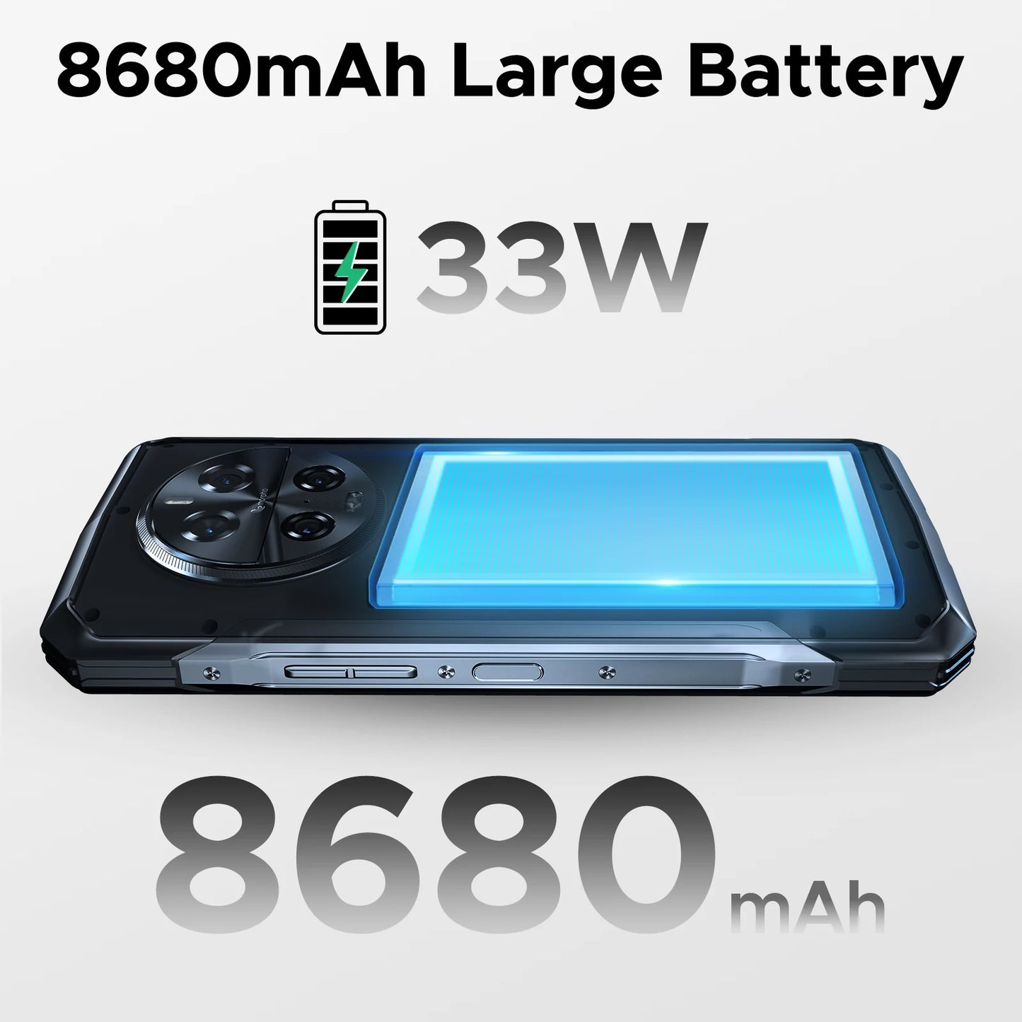 DOOGEE V40 Pro 5G Rugged Phone 1.47" Rear Display 16GB+512GB Dimensity 7300 200MP AI Camera 8680mAh Battery 5g Gaming Phone