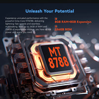 Cubot TAB KINGKONG, Rugged Tablet Android 13, IP68 Waterproof, 16GB RAM(8GB+8GB Extended), 256GB ROM, 10600mAh,10.1" FHD+ Screen