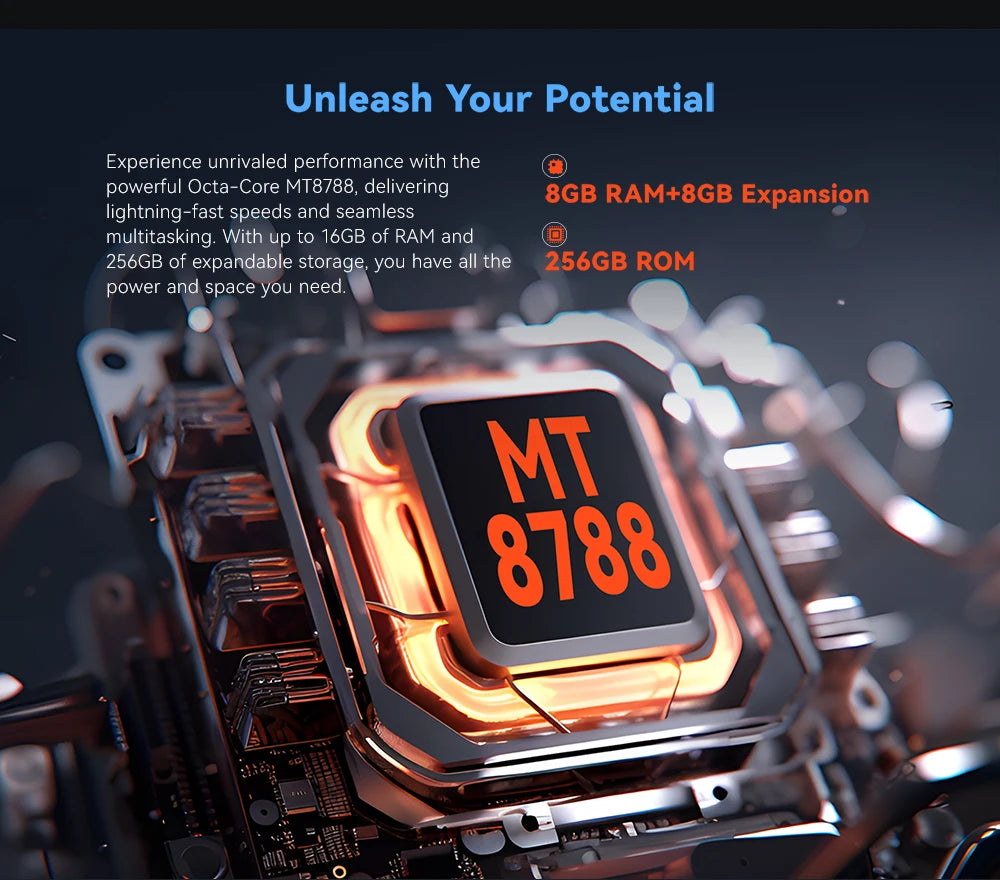 Cubot TAB KINGKONG, Rugged Tablet Android 13, IP68 Waterproof, 16GB RAM(8GB+8GB Extended), 256GB ROM, 10600mAh,10.1" FHD+ Screen