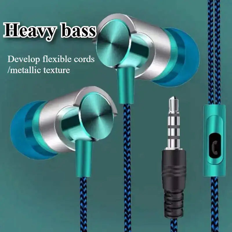 3.5mm Wired In-Ear Headphones with Ergonomic Design, HiFi Stereo Sound & Volume Control