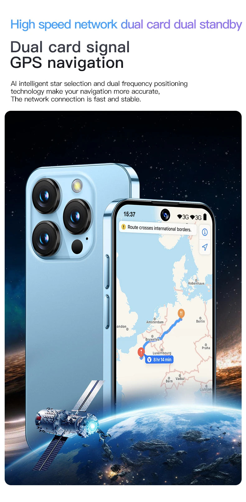 SERVO 19E 3G WCDMA Mini Smart Phone 3.88"Display 2 SIM Android 10.0 16GB ROM Face Recognition GPS Android Smart Cellphone TYPE-C