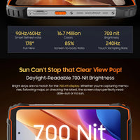 Blackview OSCAL PILOT 1 Rugged Phone, 6GB+ 256GB ,Helio G81 Smartphone Android14, 6.67'' Display Mobile Phone, 15000mAh, NFC