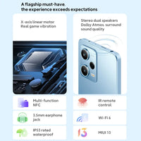 Global Rom Xiaomi Redmi Note 12 5G Smartphone 128GB/256GB 6.67'' GOLED Display 120Hz Snapdragon 4 Gen1 48MP Dual Camera 33W used