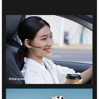 EASYBUDS Handsfree Bluetooth Air Bone Conduction Earphones With Noise Cancelling Boom Microphone Business Open Ear Headphones