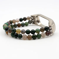 Glitter Natural Beads Strap for Xiaomi Mi band 6 7 8 Mi Band 5 4 Strap DIY Stone Bracelet Watchband Bands Replacement 6mm Beaded