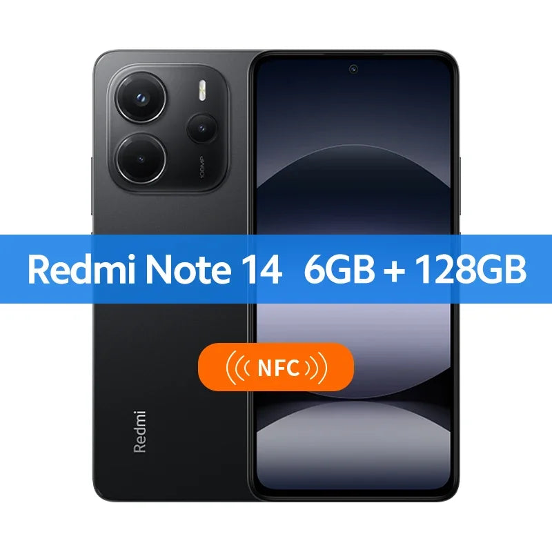 Global Version Xiaomi Redmi Note 14 MediaTek Helio G99-Ultra 108MP AI Camera 6.67" AMOLED 120Hz Display 5500mAh