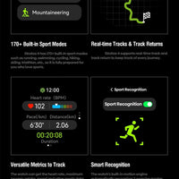 NEW Stratos 4 GPS Smart Watch 1.43 AMOLED Display Built-in Compass Barometric Altimeter Flashlight Voice Call Smartwatch