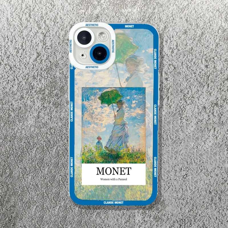Claude Monet Arts Case For Samsung Galaxy S23 S22 S21 FE Plus Ultra Silicone A14 A34 A54 A13 A23 A33 A53 A32 A52 A52S 5G Cover