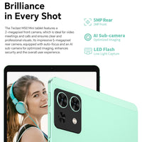 Teclast M50 Mini Tablet 8.7" 90Hz Screen 4GB RAM 128GB ROM Unisoc T606 Octa-core 5100mAh Battery Android 15 Tab Wifi5 Metal Body