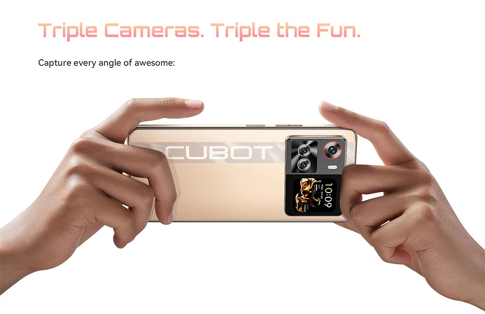 Smartphone 5G Cubot X100, Android 15, Dimensity 7025, 6nm, 2.5GHz,6.88-inch Screen,16GB(8+8),256GB, 64MP Camera, 5100mAh Battery