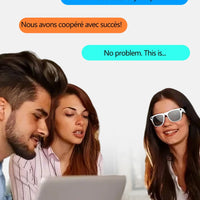 4K HD AI Smart Glasses Chat GPT 100MP Camera Bluetooth Call 260Mah Battery Voice Assistant Control Glasses for Men Women