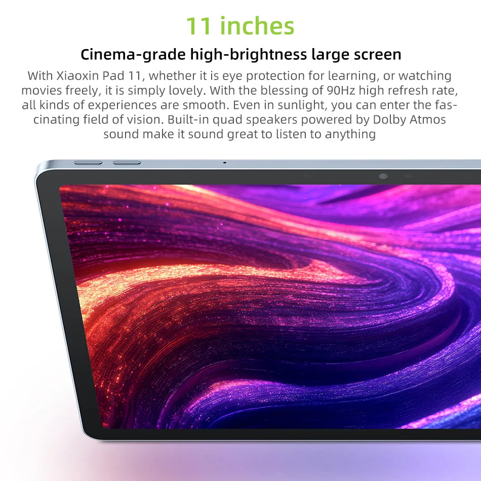 Global ROM Lenovo Xiaoxin Pad 2025 11'' Tablet 128GB 256GB ROM MTK Dimensity 6300 2.5K Display 7040mAh Battery Dolby Atmos