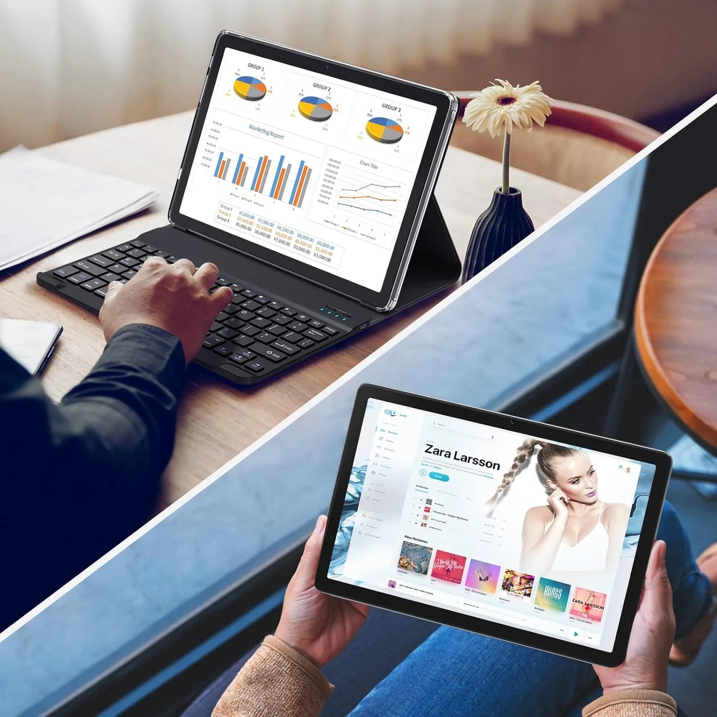 10.1''64-Bit H10-4G Android 7.0 Phone Call Tablet PC 2GB RAM 32GB ROM MT6735 CPU Quad-Core Dual Camera WIFI 1920 x 1200 IPS