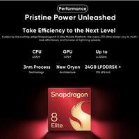 New Nubia Z70 Ultra Global Version 6.85"AMOLED 144Hz Screen Snapdragon 8 Elite Android 15 6150mAh Battery 80W Charging NFC  IP69