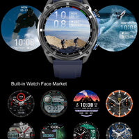 2025 New Military Sport GPS 4GB Memory Smartwatch Men 5ATM Waterproof Fitness Tracker Offline Maps 860Mah Battery Smart Bracelet