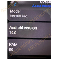DW100 Pro Smartwatch Fingerprint Unlock control Smart Watch 256GB Storage ROM Free Download App WIFI GPS WIFI 2.29inch Amoled