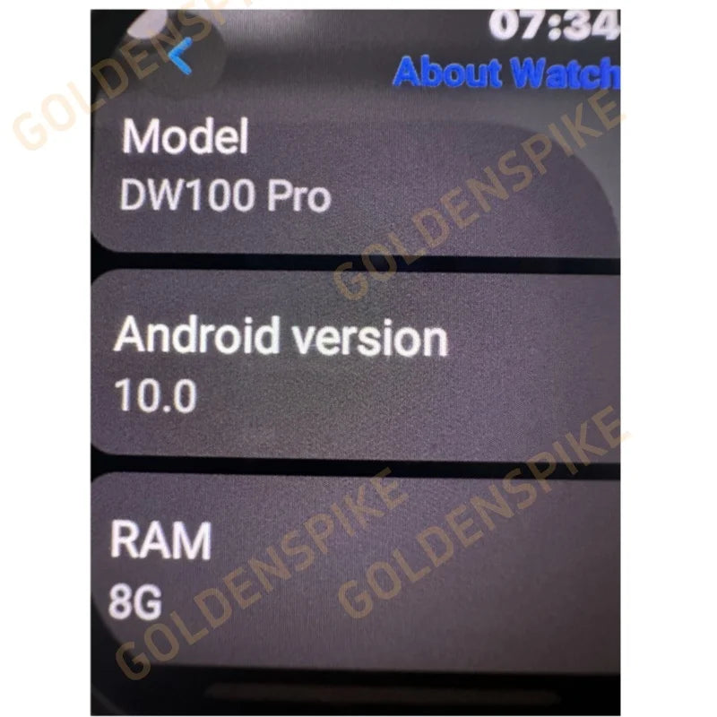 DW100 Pro Smartwatch Fingerprint Unlock control Smart Watch 256GB Storage ROM Free Download App WIFI GPS WIFI 2.29inch Amoled