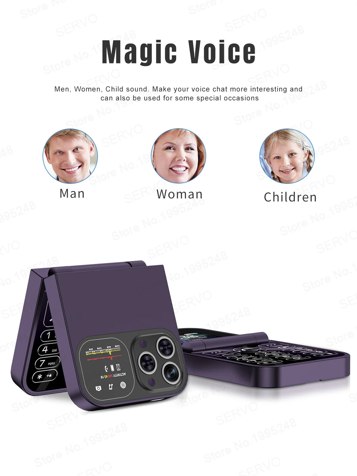 SERVO F15 Mini GSM Flip Mobile Phone 2 SIM Blacklist Magic Voice Auto Call Record Speed Dial MP4 Torch Cute Tiny Fold Cellphones