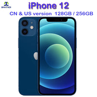 Unlocked iPhone 12 CellPhone 128GB/256GB ROM 4G RAM Original 6.1" OLED Screen A14 Bionic 12MP 95% New Smartphone