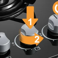 60cm Built-in Gas Hob 4 Burner | Auto Thermocouple & Safety Lock | 4-Zone Tempered Glass 8060W with Auto Ignition