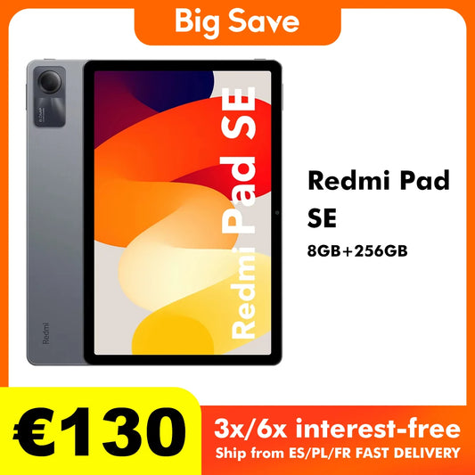 Global Version Xiaomi Redmi Pad SE Tablet EEA Version without Charger 11 Inches FHD 90Hz Display 680 8000mAh Battery Mi Pad