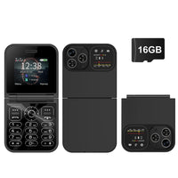 SERVO F15 Mini GSM Flip Mobile Phone 2 SIM Blacklist Magic Voice Auto Call Record Speed Dial MP4 Torch Cute Tiny Fold Cellphones