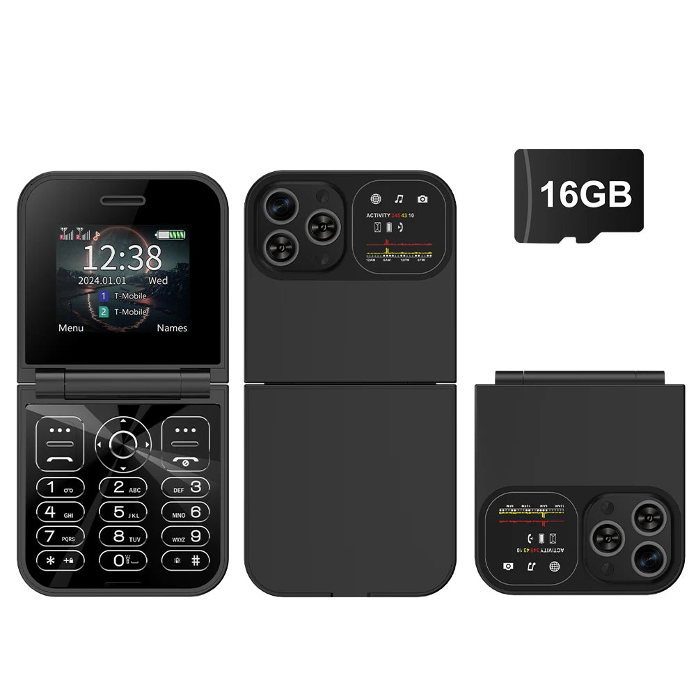 SERVO F15 Mini GSM Flip Mobile Phone 2 SIM Blacklist Magic Voice Auto Call Record Speed Dial MP4 Torch Cute Tiny Fold Cellphones