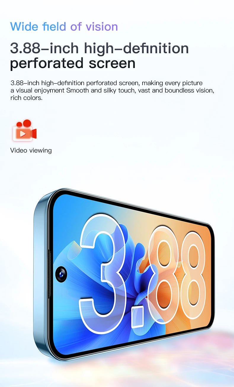 SERVO 19E 3G WCDMA Mini Smart Phone 3.88"Display 2 SIM Android 10.0 16GB ROM Face Recognition GPS Android Smart Cellphone TYPE-C