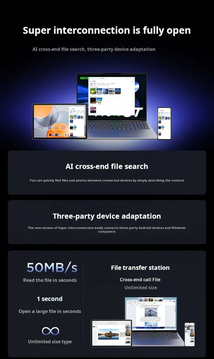 Lenovo Xiaoxin Pad pro GT 11.1'' 128GB 256GB Snapdragon 8 Gen3 144Hz 3.2K LCD 13MP Camera 8860mAh 68W Charging Tablet