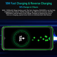 Blackview BV6200 Pro Waterproof Rugged Phone 6.56'' 6GB/128GB Smartphone 13000mAh 18W Fast Charge NFC Cell Phone
