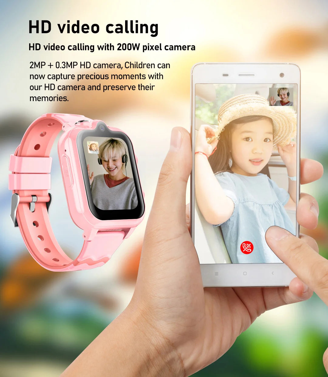 D35 4G Kids Smart Watch Video SIM ROM 8GB Call Phone Watch Monitor GPS SOS Location Monitor  Children Boy Girl Smartwatch Gifts
