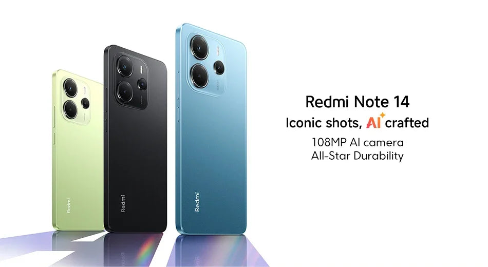 Global Version Xiaomi Redmi Note 14 MediaTek Helio G99-Ultra 108MP AI Camera 6.67" AMOLED 120Hz Display 5500mAh