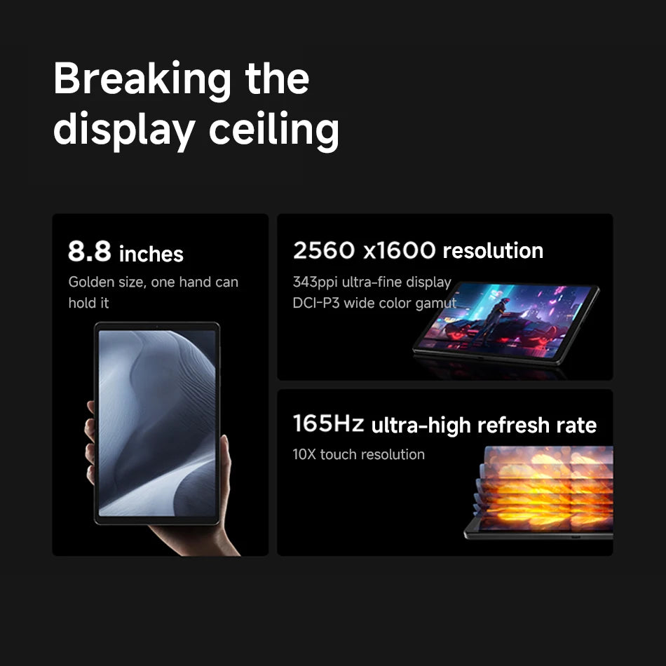 Lenovo Legion Y700 2025 256GB 512GB RAM Snapdragon 8 Gen 3 8.8" LCD Screen 165Hz 6550 mAh Battery Android 14 Gaming Tablet PC