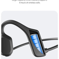 EASYBUDS Handsfree Bluetooth Air Bone Conduction Earphones With Noise Cancelling Boom Microphone Business Open Ear Headphones