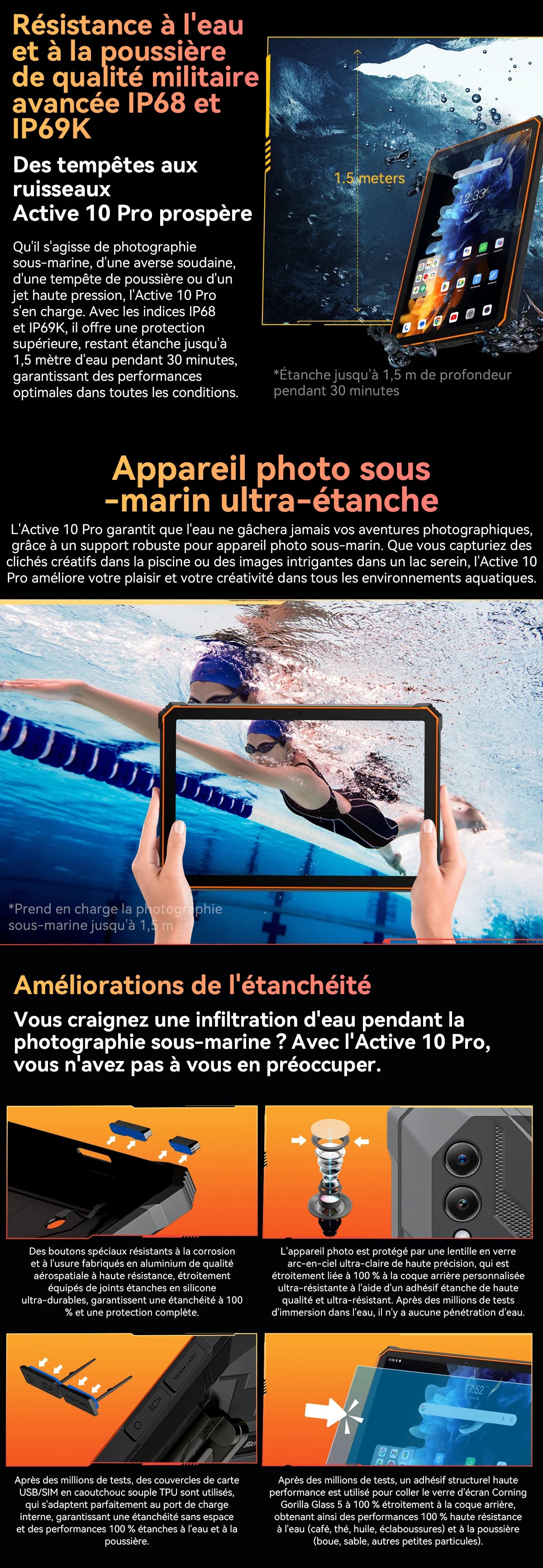 Blackview Active 10 Pro [No EU Charger] Rugged Tablet 36GB + 256GB 11.0" 30000mAh PC 108MP Dual SIM 5G