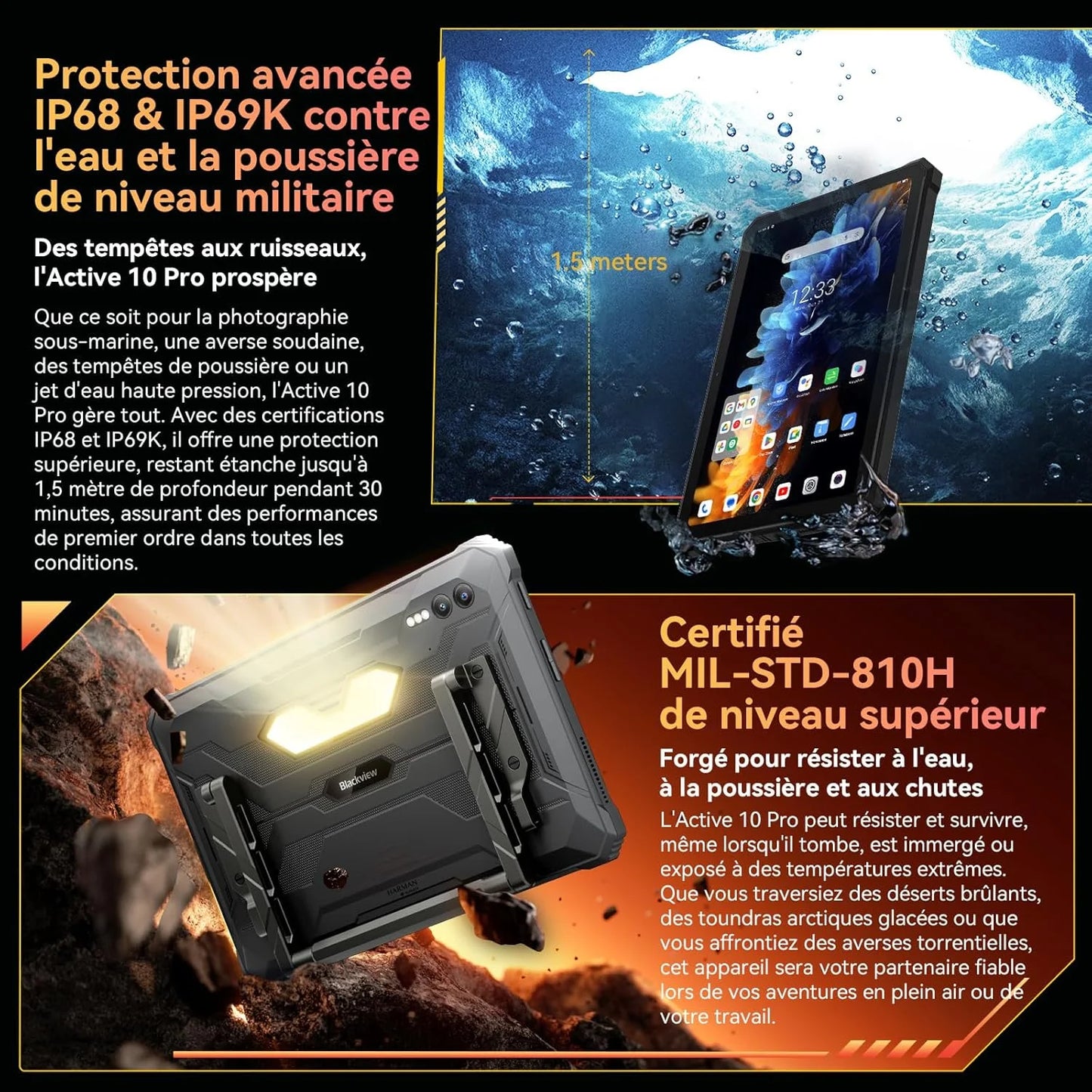 Blackview Active 10 Pro [No EU Charger] Rugged Tablet 36GB + 256GB 11.0" 30000mAh PC 108MP Dual SIM 5G