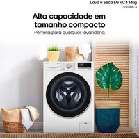 Lava and Dry LG 14kg Smart VC4 CV5014WC4 with-220V