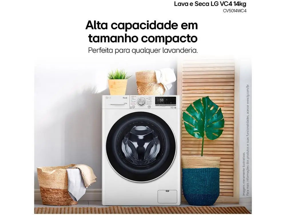 Lava and Dry LG 14kg Smart VC4 CV5014WC4 with-220V