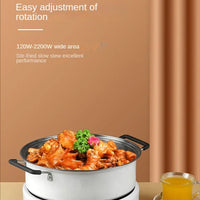 Electric Induction Cooker Boiler Waterproof Stir-Fry Cooking Plate Intelligent Hot Pot Stove Cooktop Burner Cooking Machine
