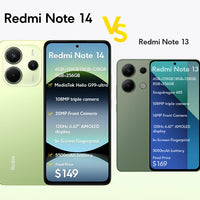 【Brand+】Global Version Xiaomi Redmi Note 14 MediaTek Helio G99-Ultra 108MP AI 5500mAh 6.67" AMOLED 120Hz Display