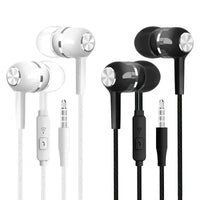 3.5mm Wired Earphone In Ear Headset HIFI Heavy Bass Earbuds Monitor Sports Headset Stereo Music Gaming Headphone with Microphone