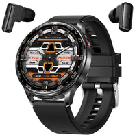 New Smart Watch TWS 2-in-1 Bluetooth Earphones With built-in Speaker HIFI 9D Sound Quality Health Monitor Watch For Android iOS