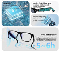 F16 Specification of AI Intelligent Translation Glasses Sunglasses Voice Remote Control Music sports spectacles Eyeglasses
