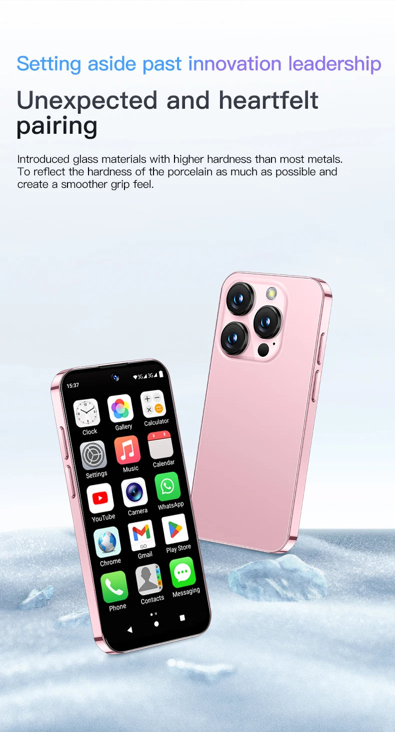 SERVO 19E 3G WCDMA Mini Smart Phone 3.88"Display 2 SIM Android 10.0 16GB ROM Face Recognition GPS Android Smart Cellphone TYPE-C