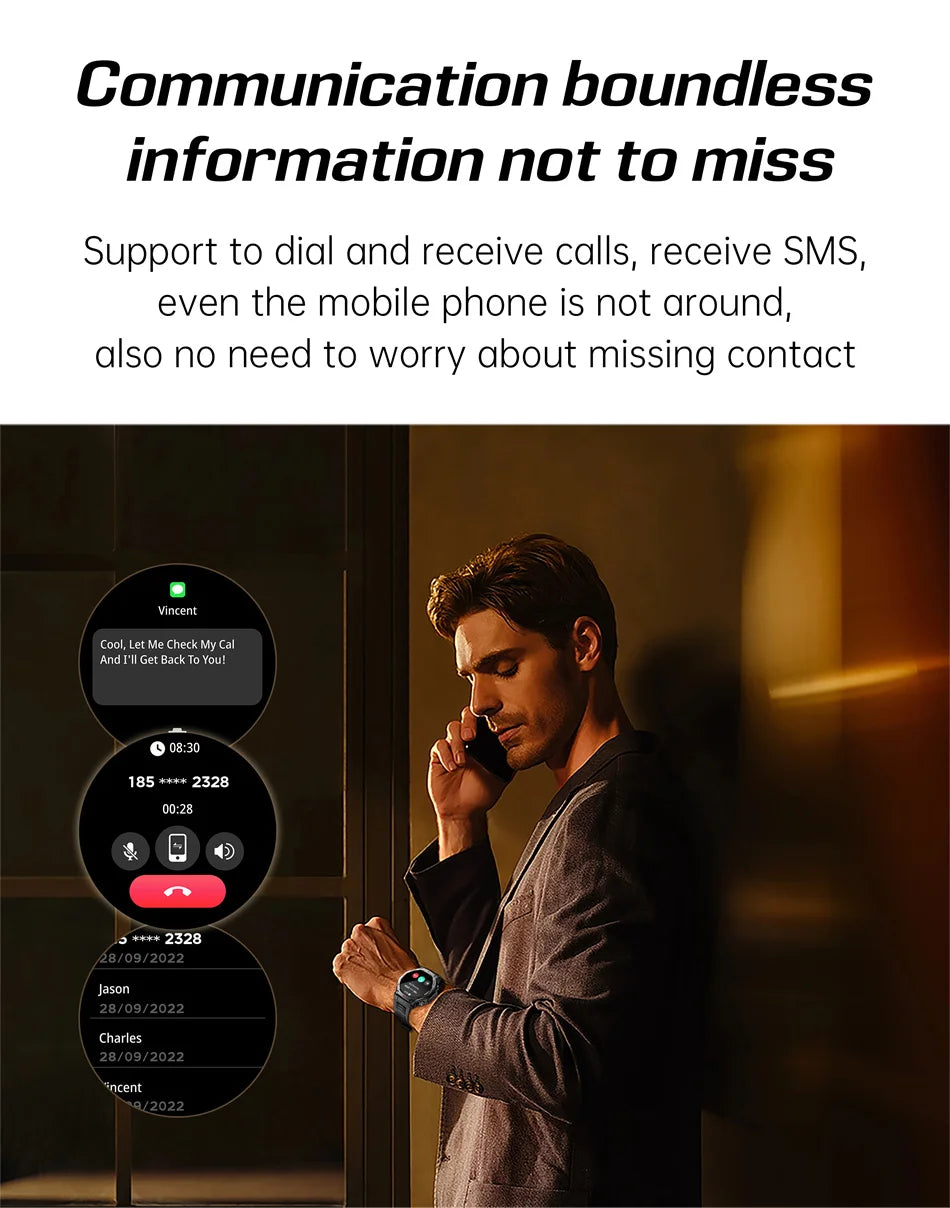 New Outdoor Sports Smart Watch Men For Xiaomi 5 ATM Waterproof GPS Motion Track Heart Rate HD Bluetooth Call UV Light SmartWatch